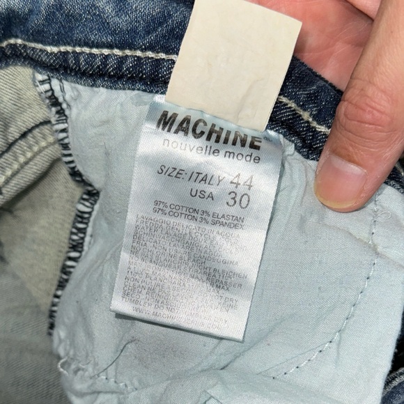 Y2K Mcbling boot cut distressed jeans size 9 - Picture 7 of 8